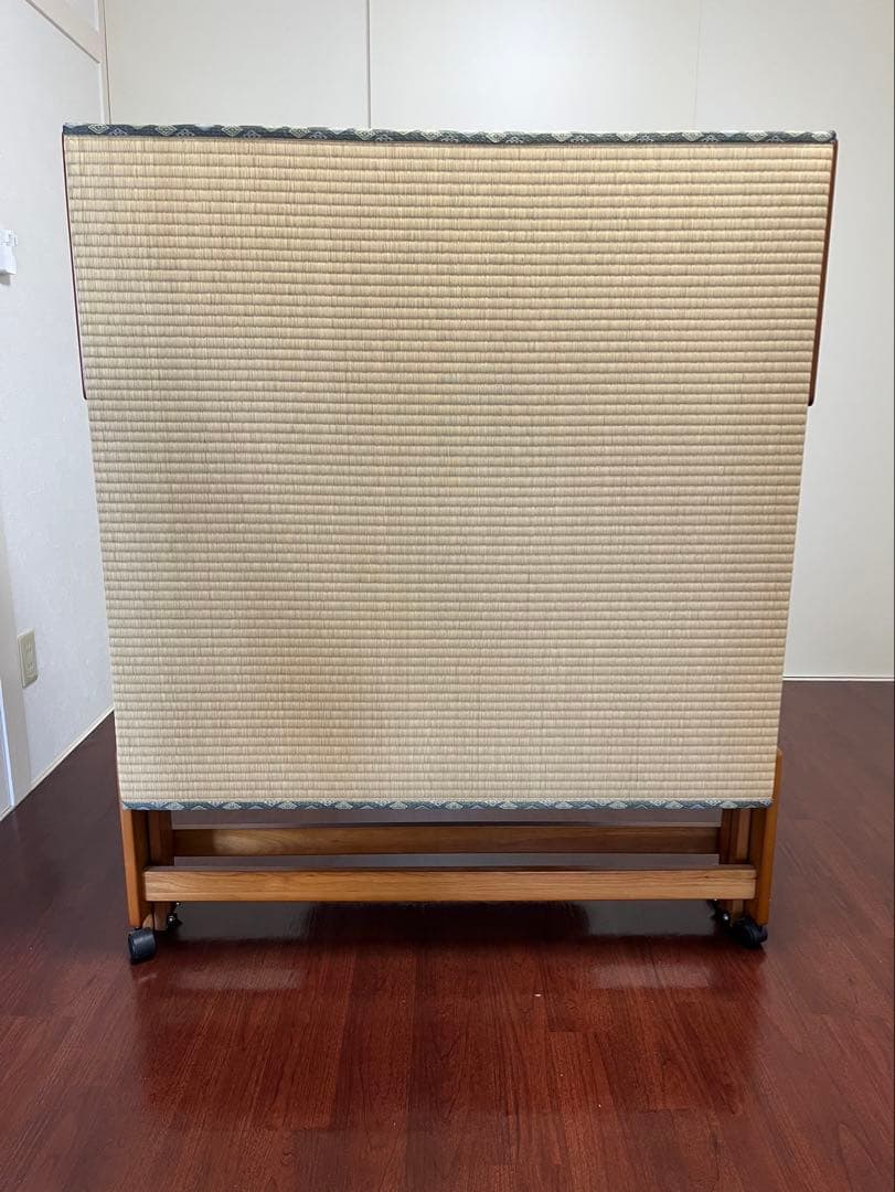 エムール 折りたたみベッド 日本製 い草畳ハイタイプ ワイドシングル