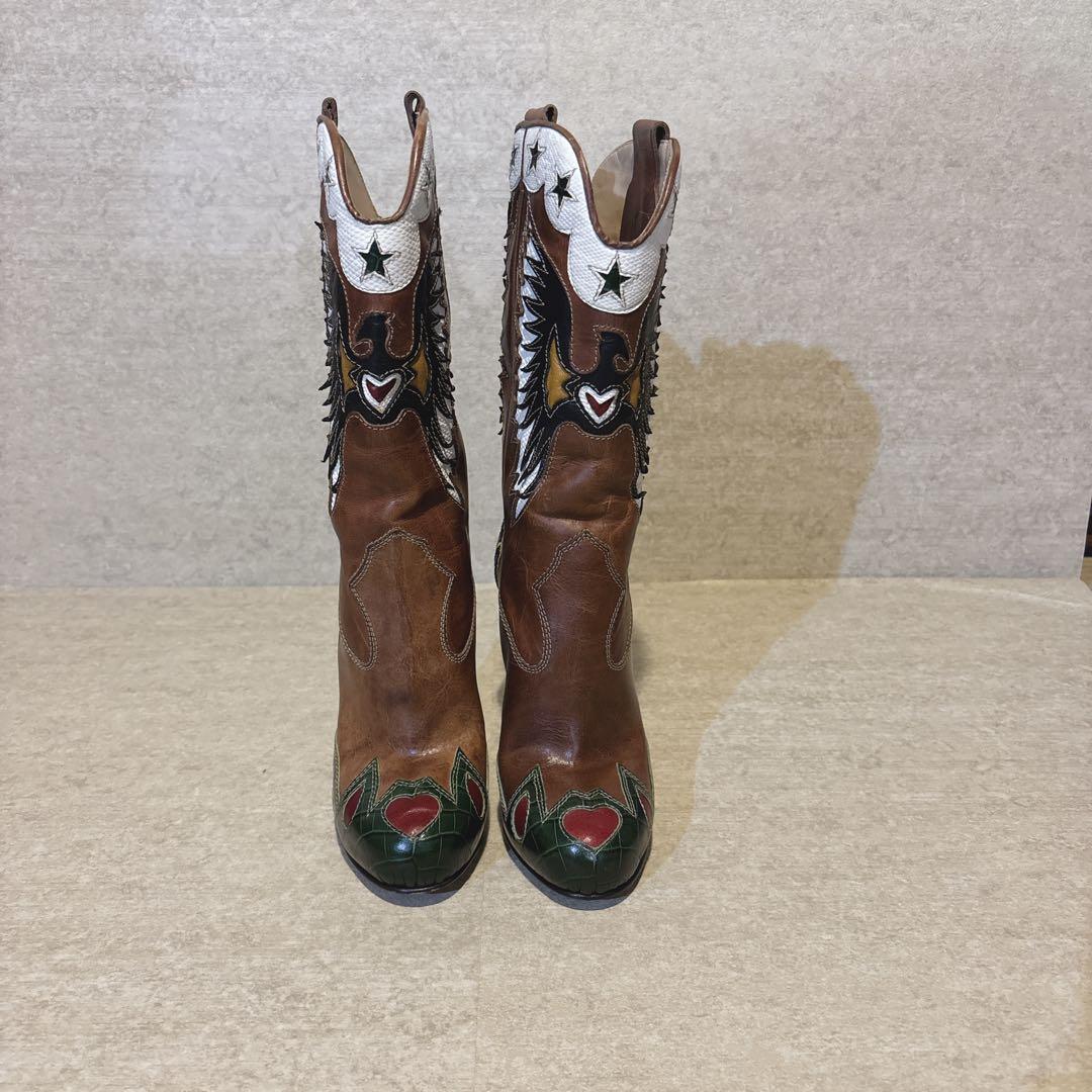 希少 DOLCE&GABBANA ドルチェ&ガッパーナ ウエスタンブーツ