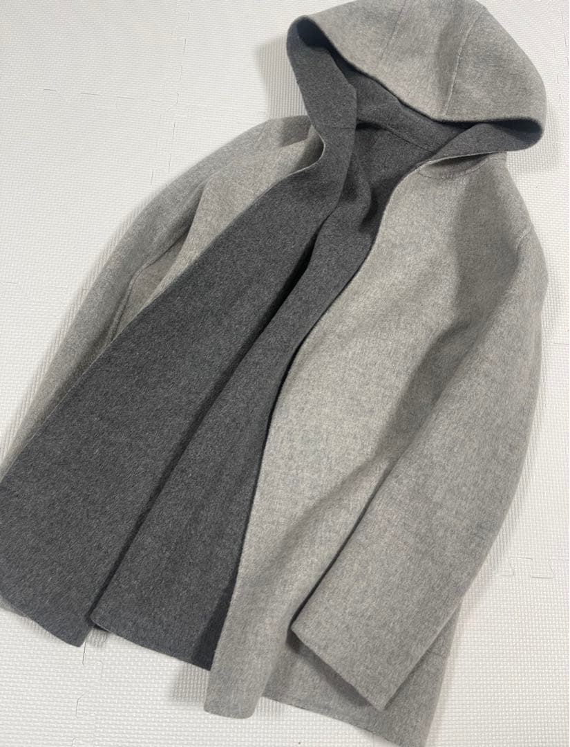theory セオリー　カシミヤブレンド　ダブルフェイス　フーデットコート