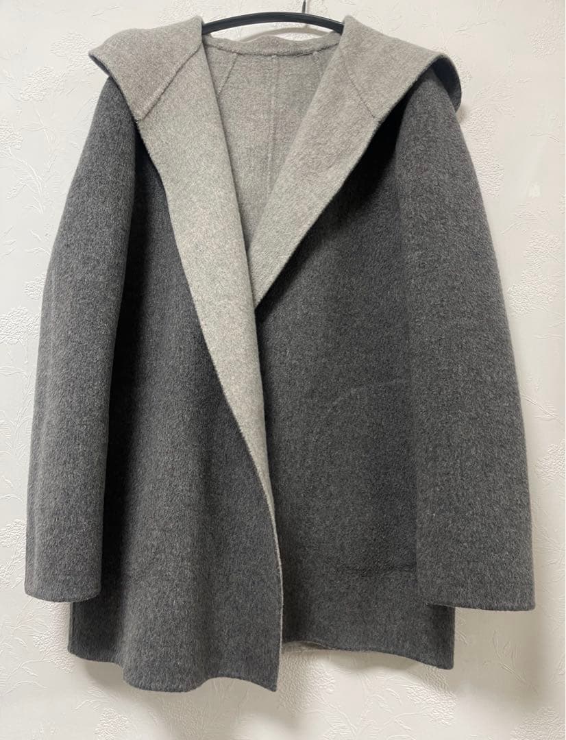 theory セオリー　カシミヤブレンド　ダブルフェイス　フーデットコート