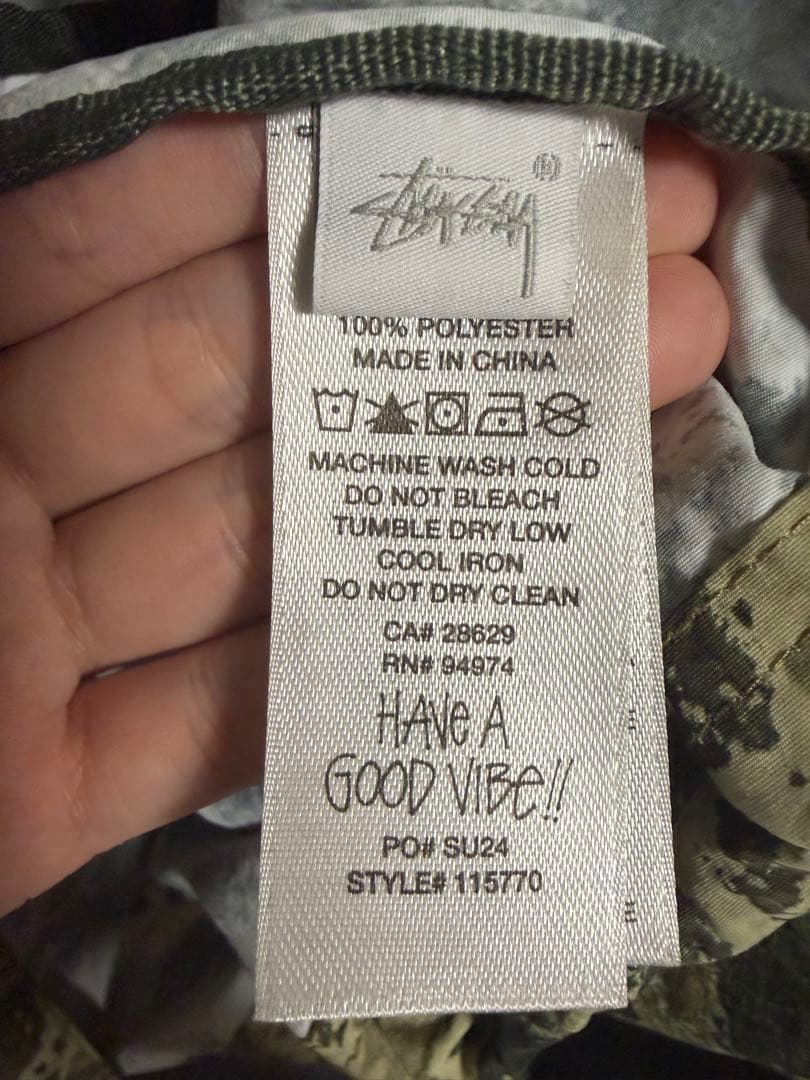 Stüssy シェルジャケット　迷彩柄