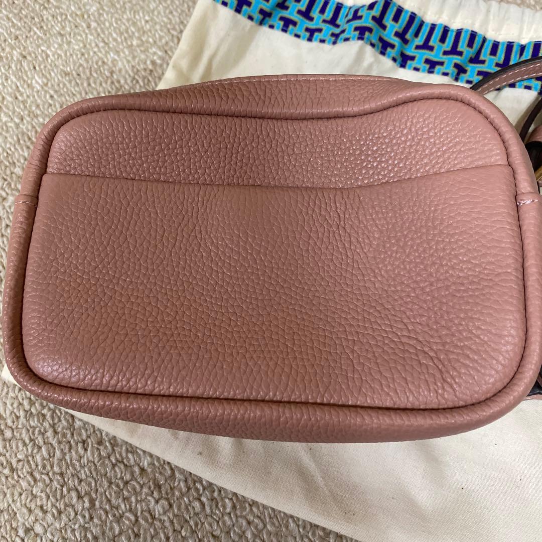 Tory Burch ピンク レザー ショルダーバッグ