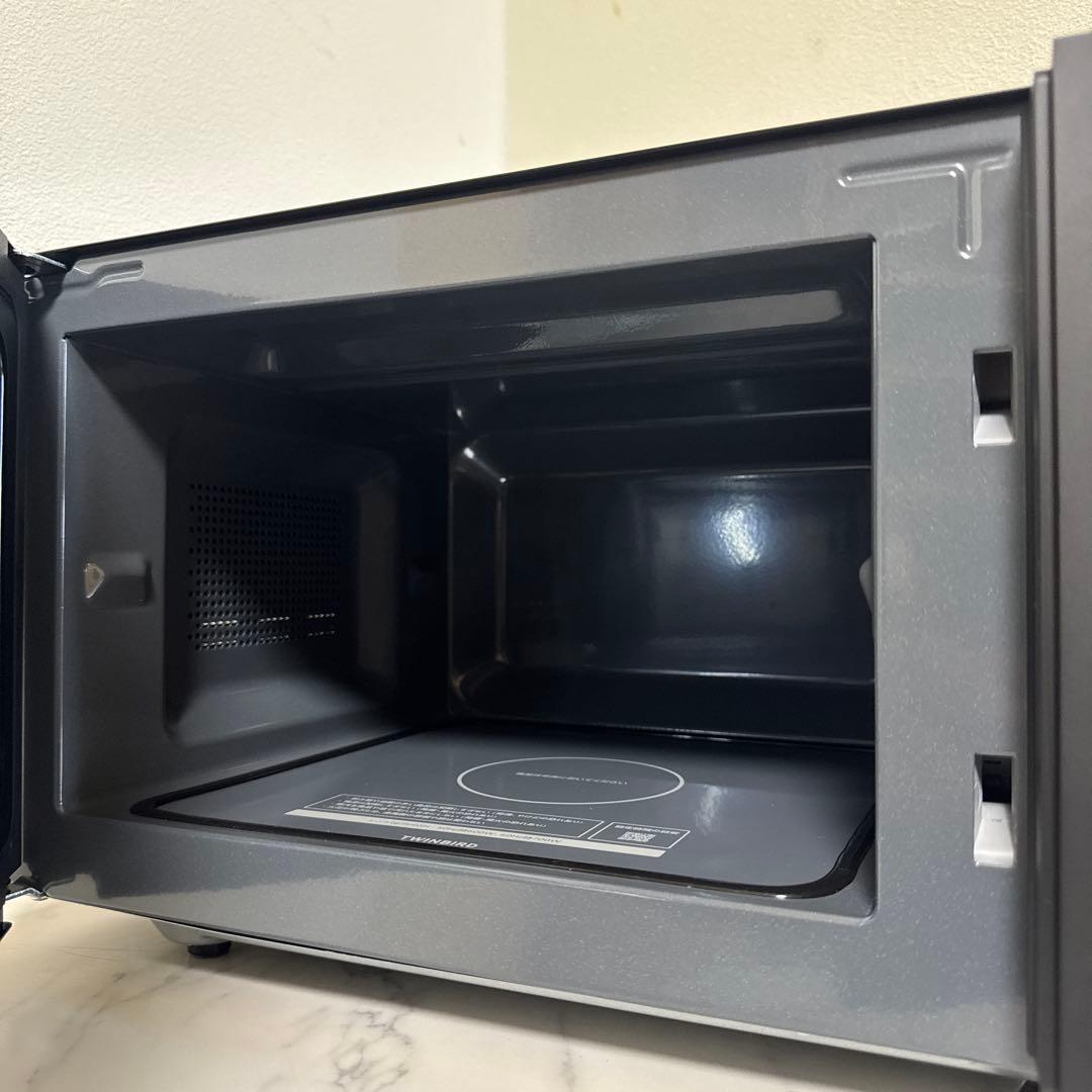 ほぼ未使用 TWINBIRD 2024年製 単機能電子レンジ 18L Hzフリー