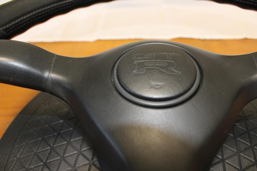 NISSAN R32 GT-R 純正 革巻きハンドル 前期