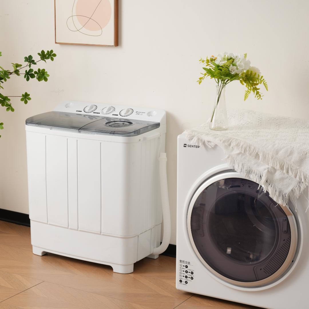 【二槽式】洗濯機 洗濯容量6kg 脱水容量4kg プラスチック槽