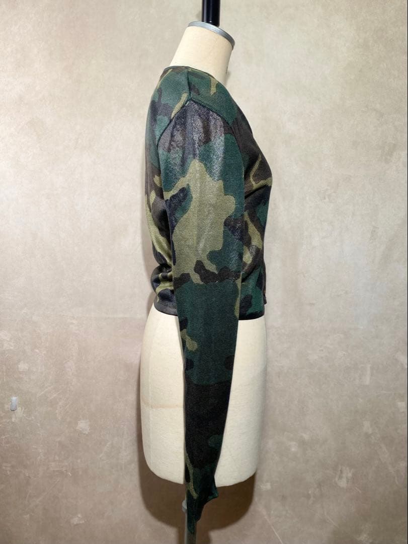 Christian Dior ジョンガリアーノ期 迷彩 カーディガン 40