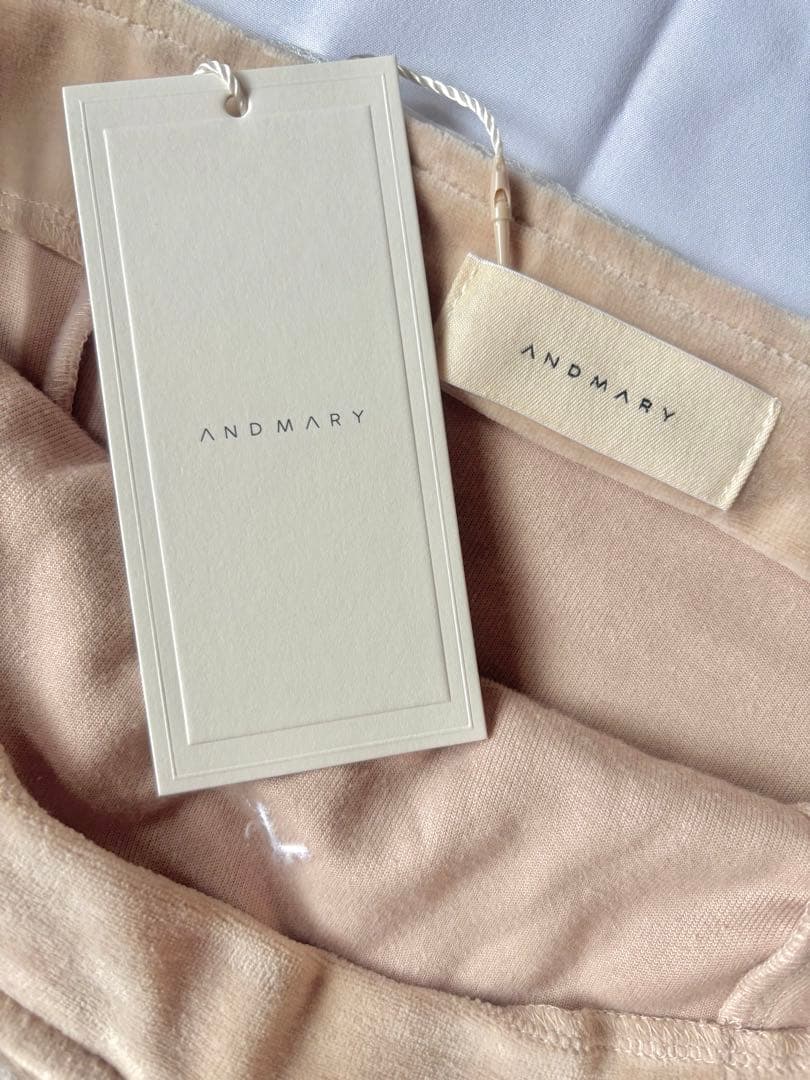 トップス andmary Jemma ribbon camisole beige