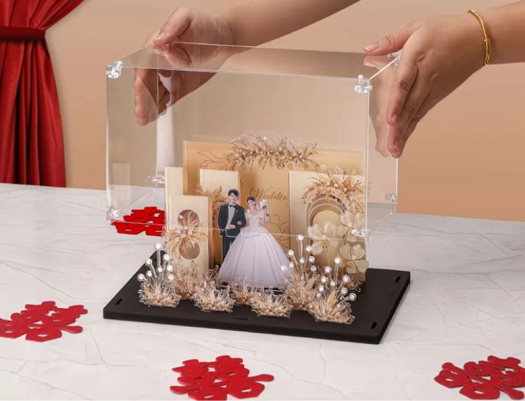 結婚祝い アクリル フォトフレーム オーダーメイド結婚式 プレゼント ギフト