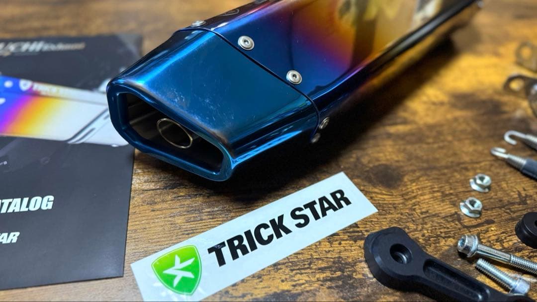 美品 ZX-25R(23-25) TRICKSTAR IKAZUCHI マフラー