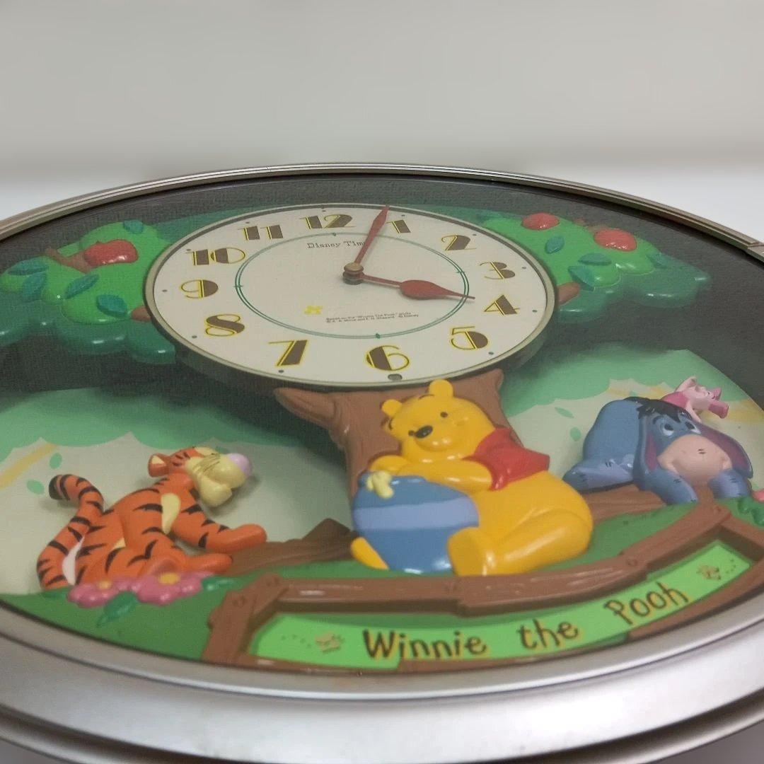 【稼働品】ディズニー　SEIKO　FW517S 掛け時計　くまのプーさん