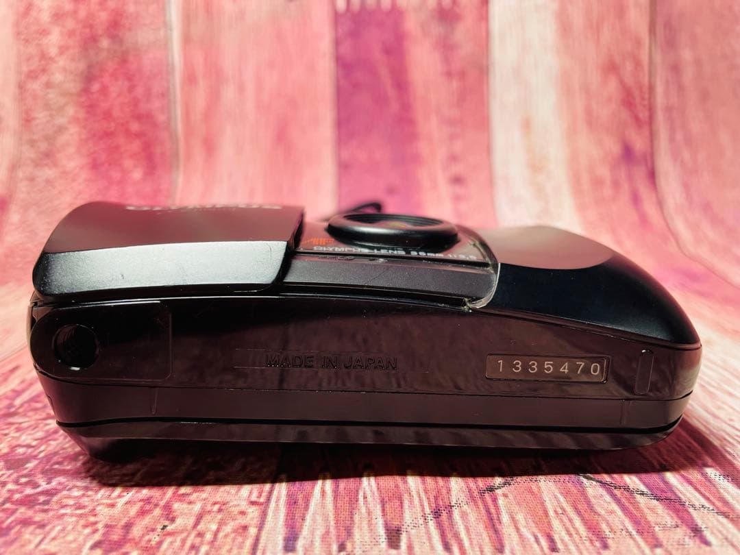 初代 OLYMPUS オリンパス μ mju ミュー ブラック