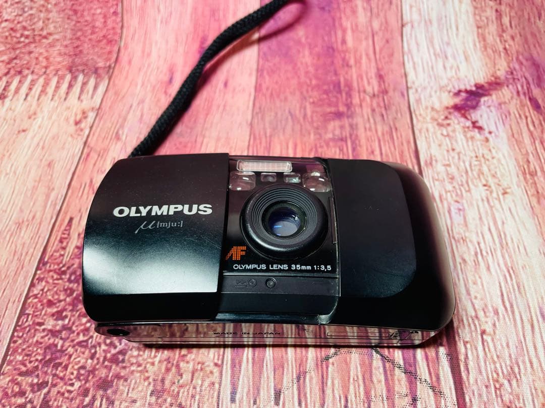初代 OLYMPUS オリンパス μ mju ミュー ブラック