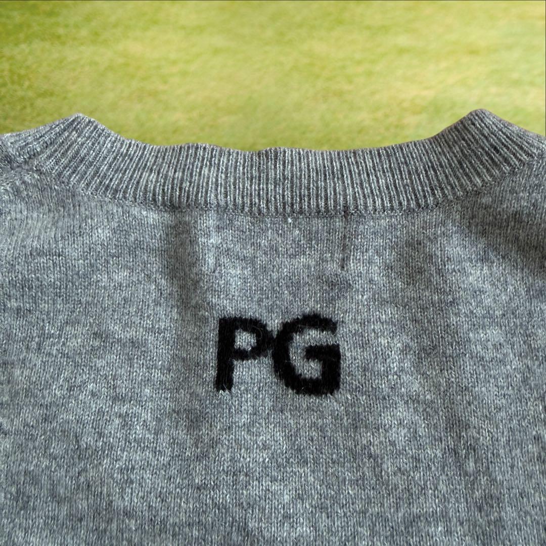 カシミヤ100% 美品　パーリーゲイツ　ニット　セーター　グレー　4 M〜L相当