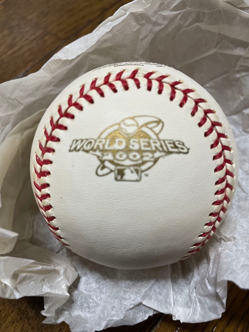 2002 ワールドシリーズ　オフィシャルボール　新庄剛志　アメリカ購入品