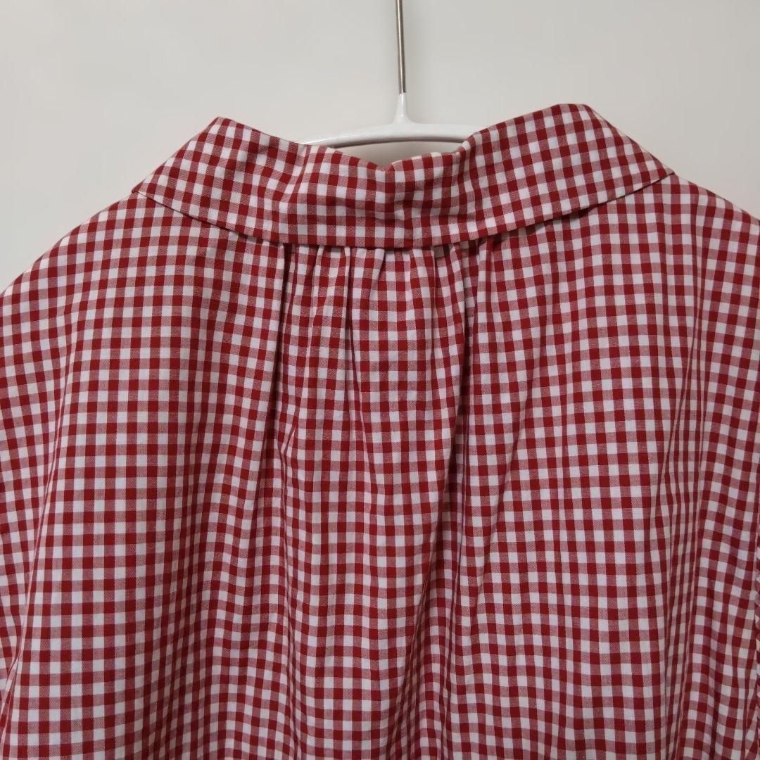 【最終値下げ】Pot and Tea ギンガムチェック長袖ブラウス