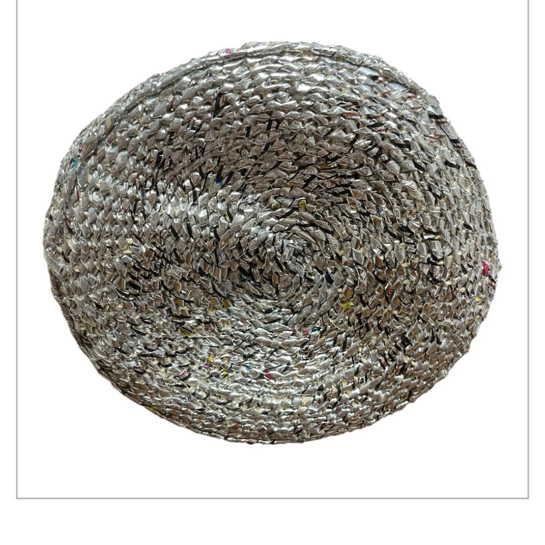 【美品】　RECTANGLE シルバーバッグ かごバッグ レクタングル