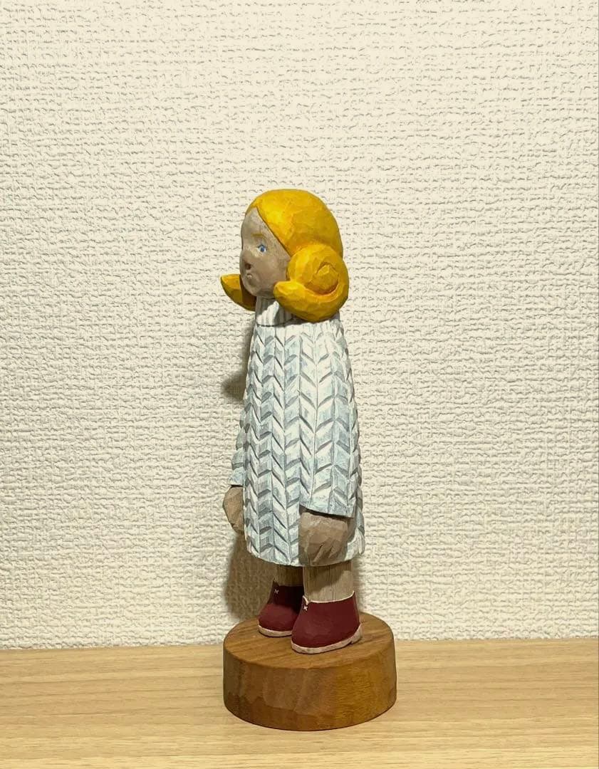 江籠正樹 作 『女の子』大型作品（約17cm）