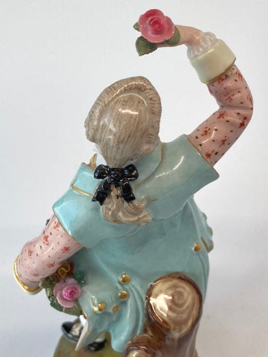 マイセン 人形 フィギュリン 「花を摘む男性」1級品　ガーデナー　アンティーク