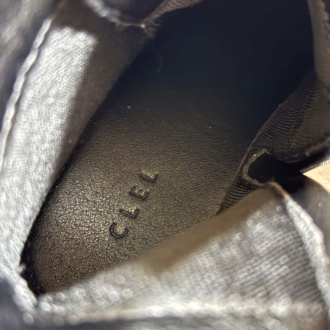 【美品】CLEL ハイソール デザイン ヒールブーツ 黒 M 完売品