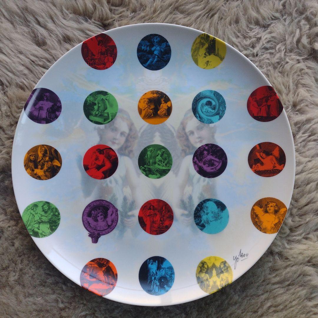 横尾忠則 森永製菓 100周年記念プレート　天使が集う、パーティープレート