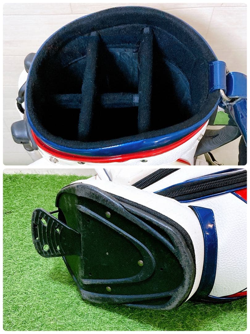 M1.ディアマナ　スタンド式　エナメル高級キャディバッグ　ゴルフクラブケース