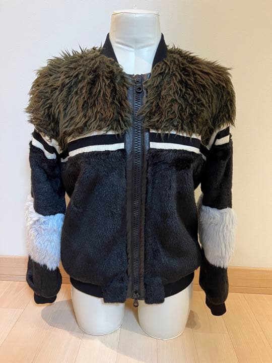 レア！美品　異素材ファーMIXブルゾン　セントアンドリュース　ジップジャケット
