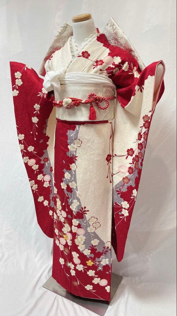 振袖 正絹 成人式　振袖6点セット　振袖フルセット