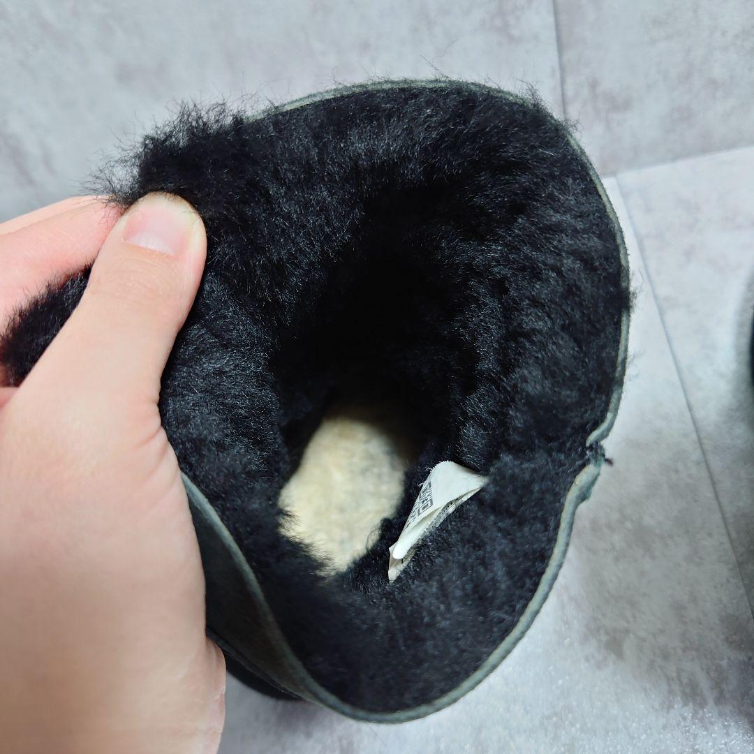 美品　UGG　ムートンブーツ　サイドリボン　ハワイ限定モデル　24cm 　黒