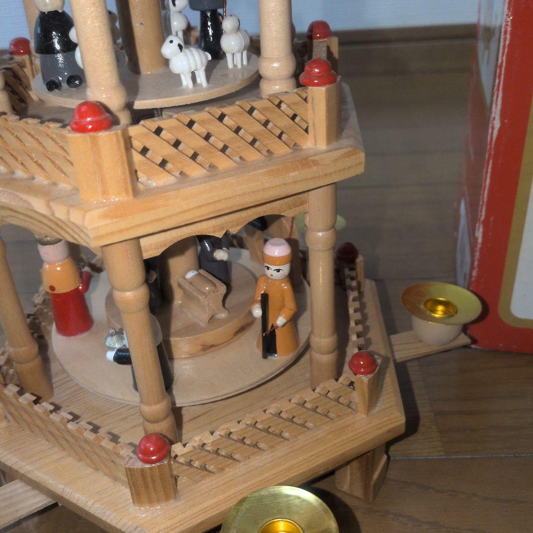 希少 箱 ドイツ クリスマスピラミッド ヴィンテージ アンティーク