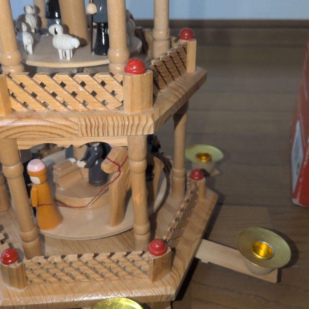 希少 箱 ドイツ クリスマスピラミッド ヴィンテージ アンティーク