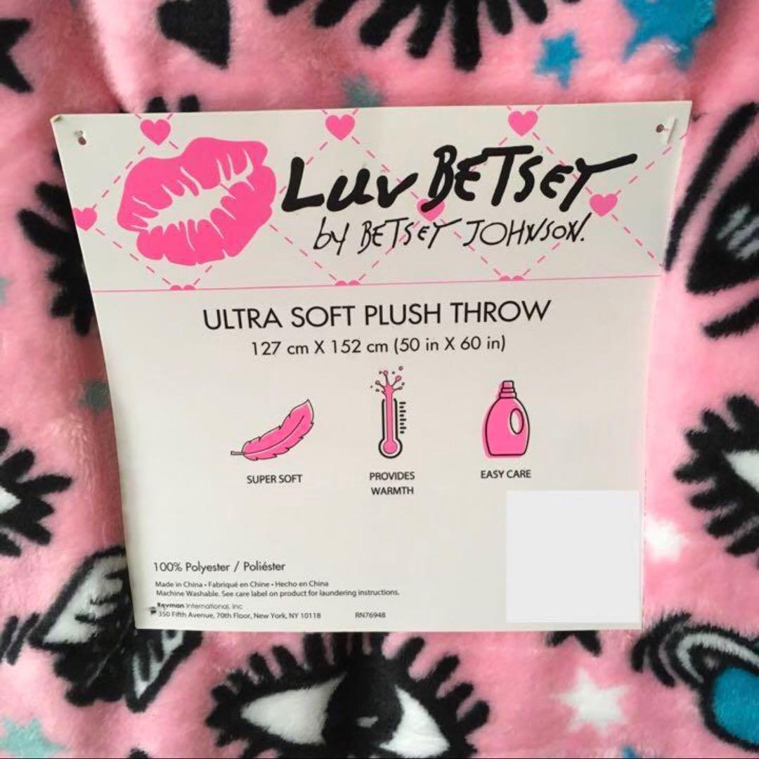 BETSEYJOHNSONベッツィージョンソンUS限定ソフトフリースブランケット
