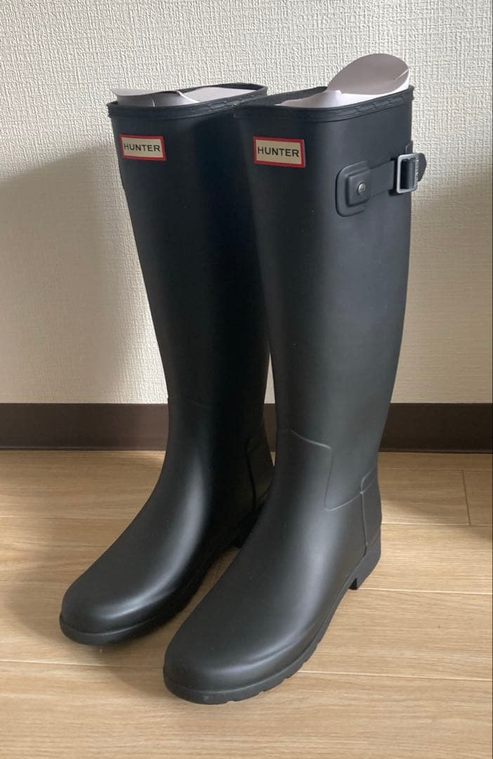 【新品・未使用】レディース　ハンターオリジナルリファインドトールブーツ　ブラック