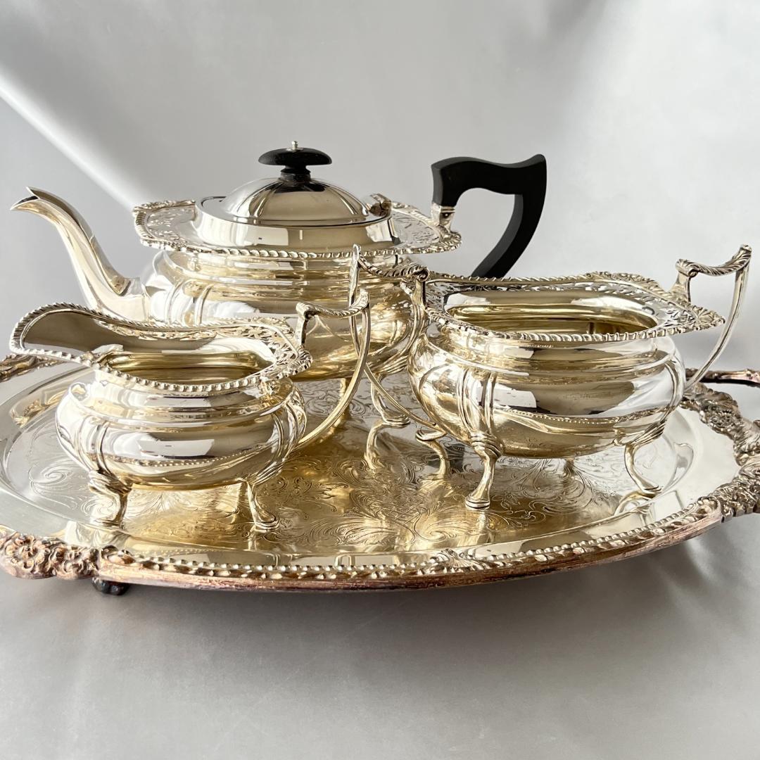 【James Deakin】 透かしのティーセット ティーポット 3点