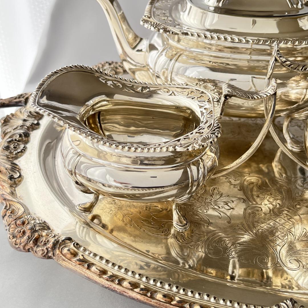 【James Deakin】 透かしのティーセット ティーポット 3点