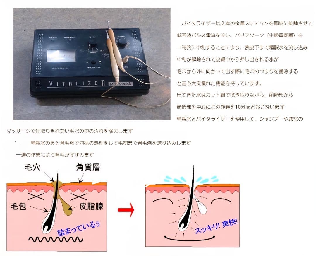 VITALIZER PS-2323 育毛機器