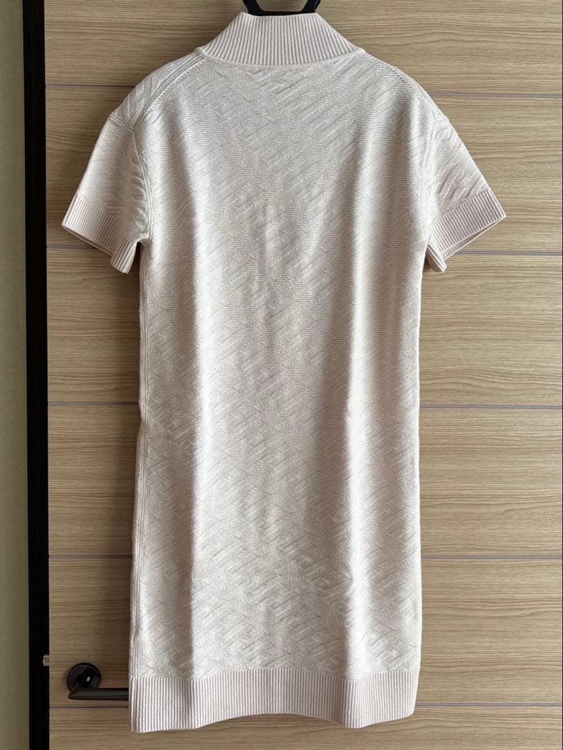 エルメスワンピースVネック 半袖ニット