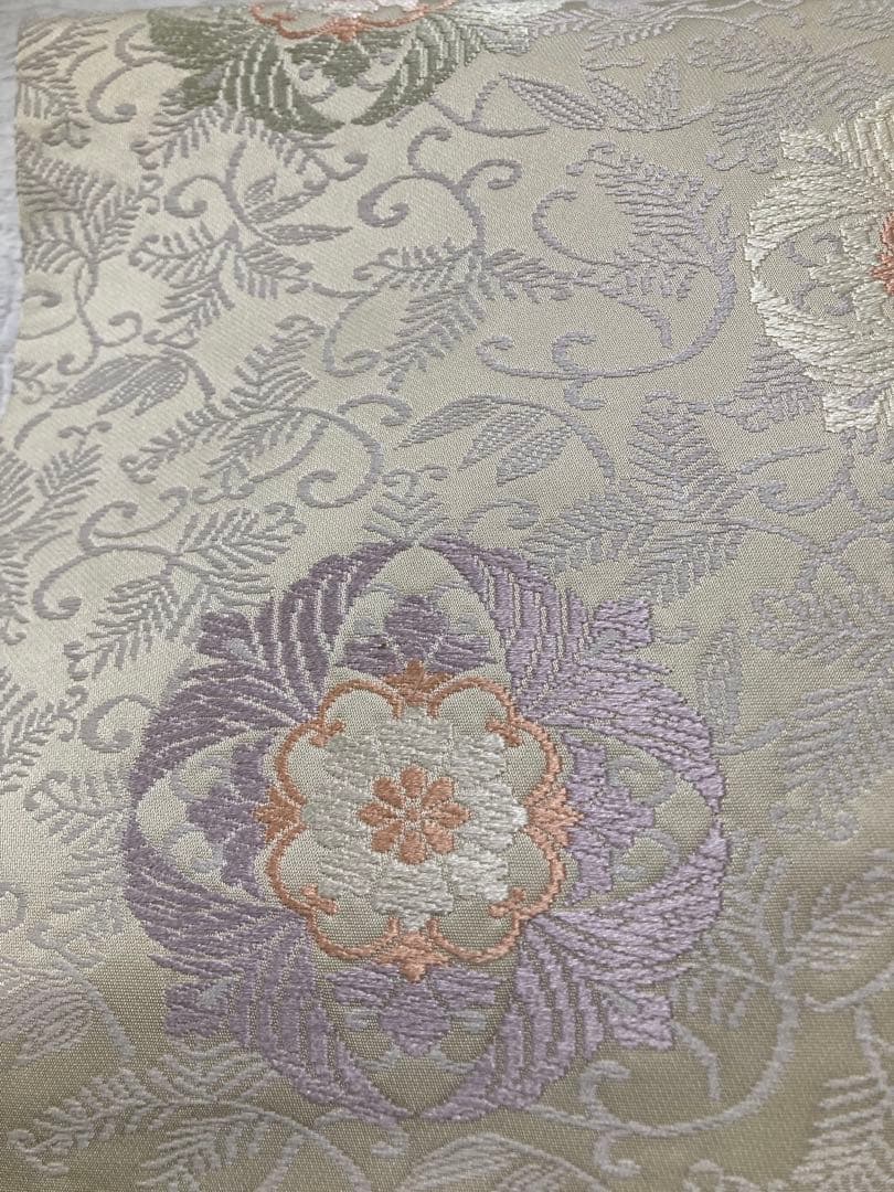 礼装用　名古屋帯　白地（生成り）