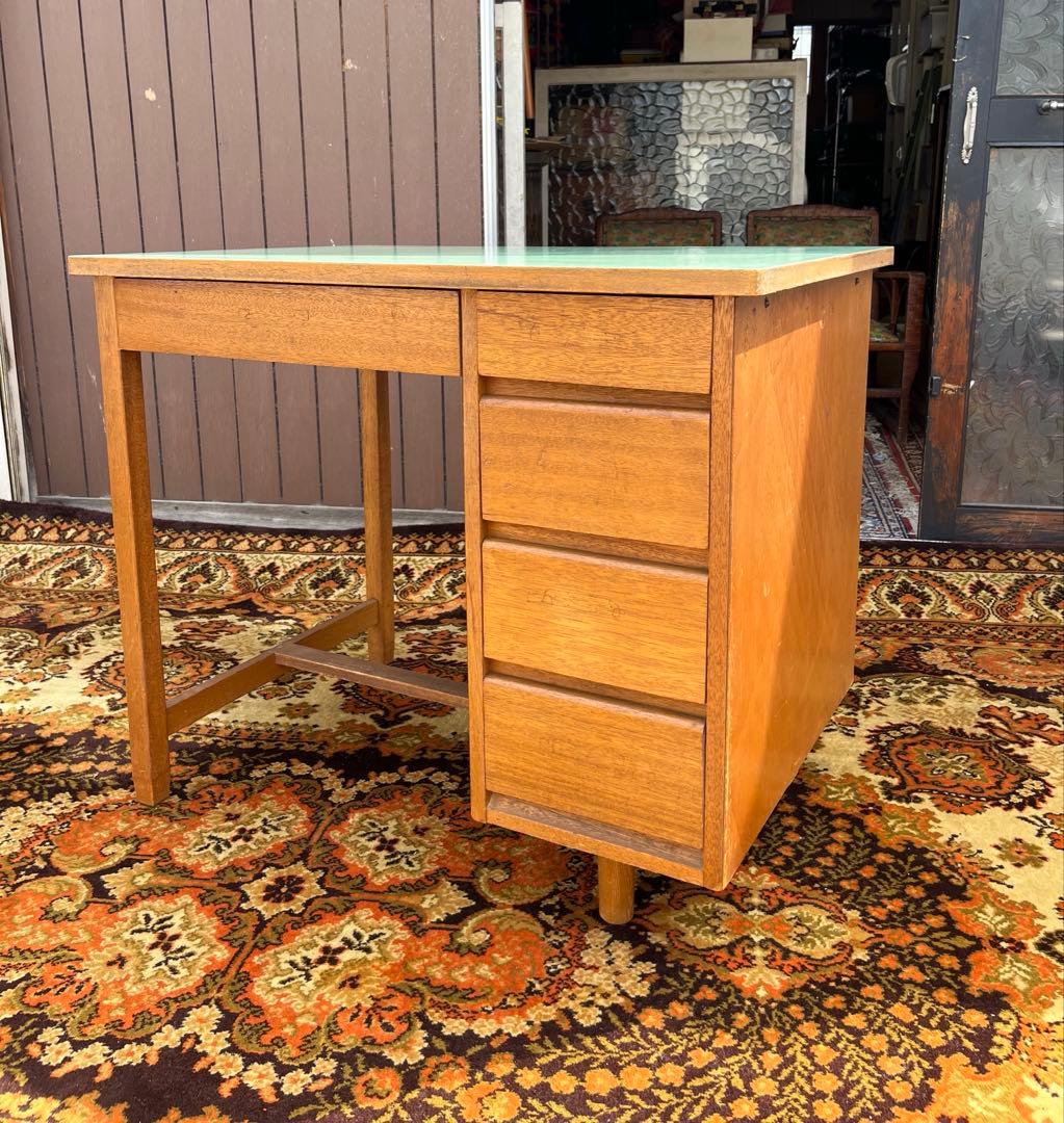 学習机 勉強机 デスク インテリア 昭和レトロ 当時物 アンティーク ビンテージ