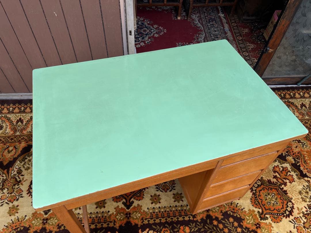 学習机 勉強机 デスク インテリア 昭和レトロ 当時物 アンティーク ビンテージ