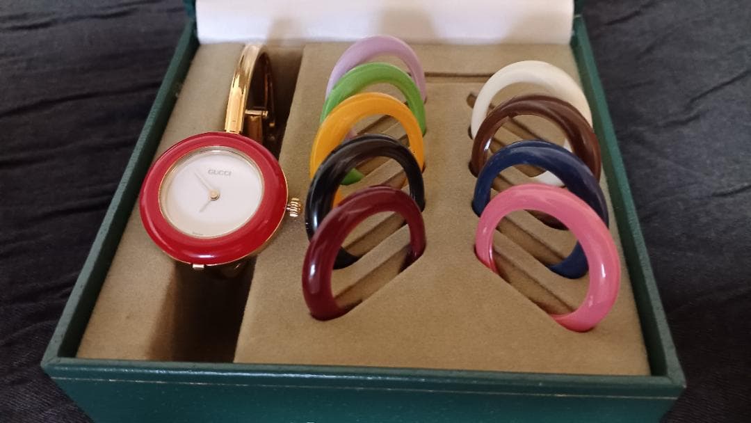 人気商品 グッチチェンジベゼルレディース時計～換えベゼル