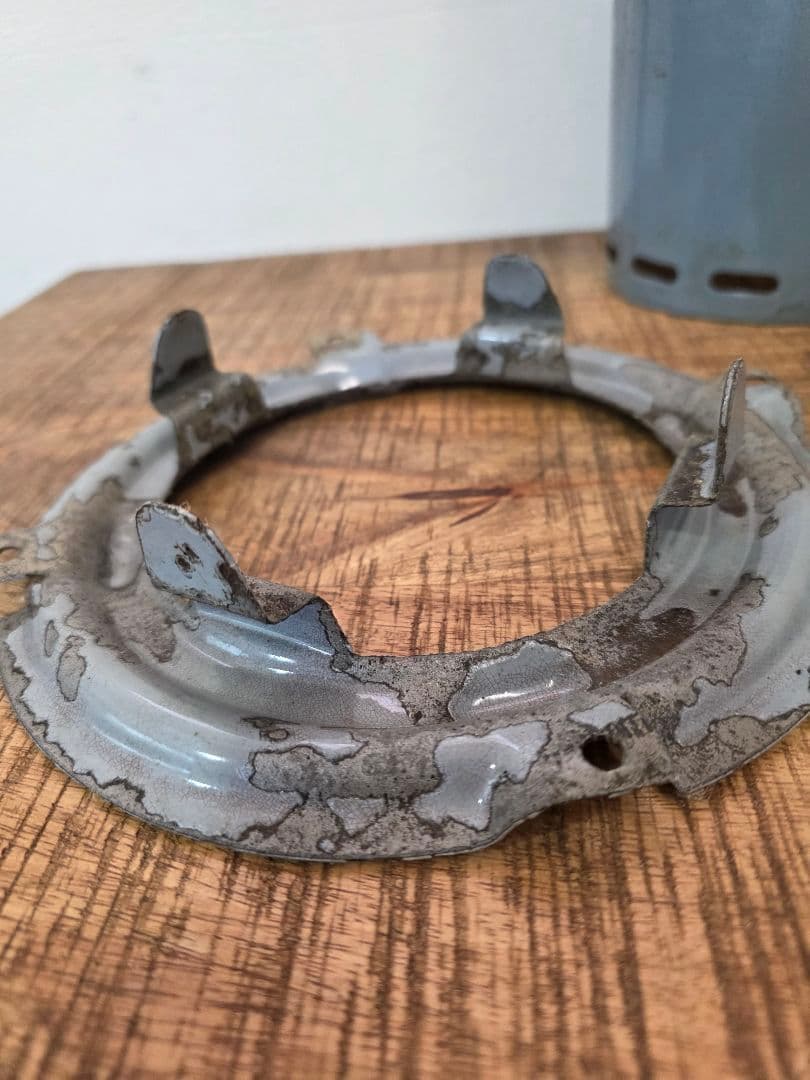 激レア　８型　ブルーグレー部品　アラジンストーブ　ビンテージストーブ　ストーブ