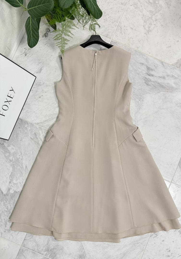 新品同様★FOEXY/フォクシー ワンピース フレンチフラップ F刺繍 希少42