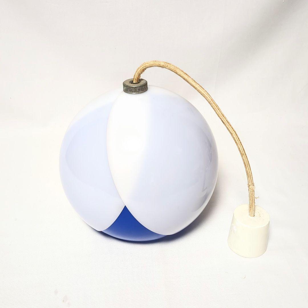 昭和レトロ　チューリップライト　希少ブルー　当時物　ペンダントライト　ナショナル