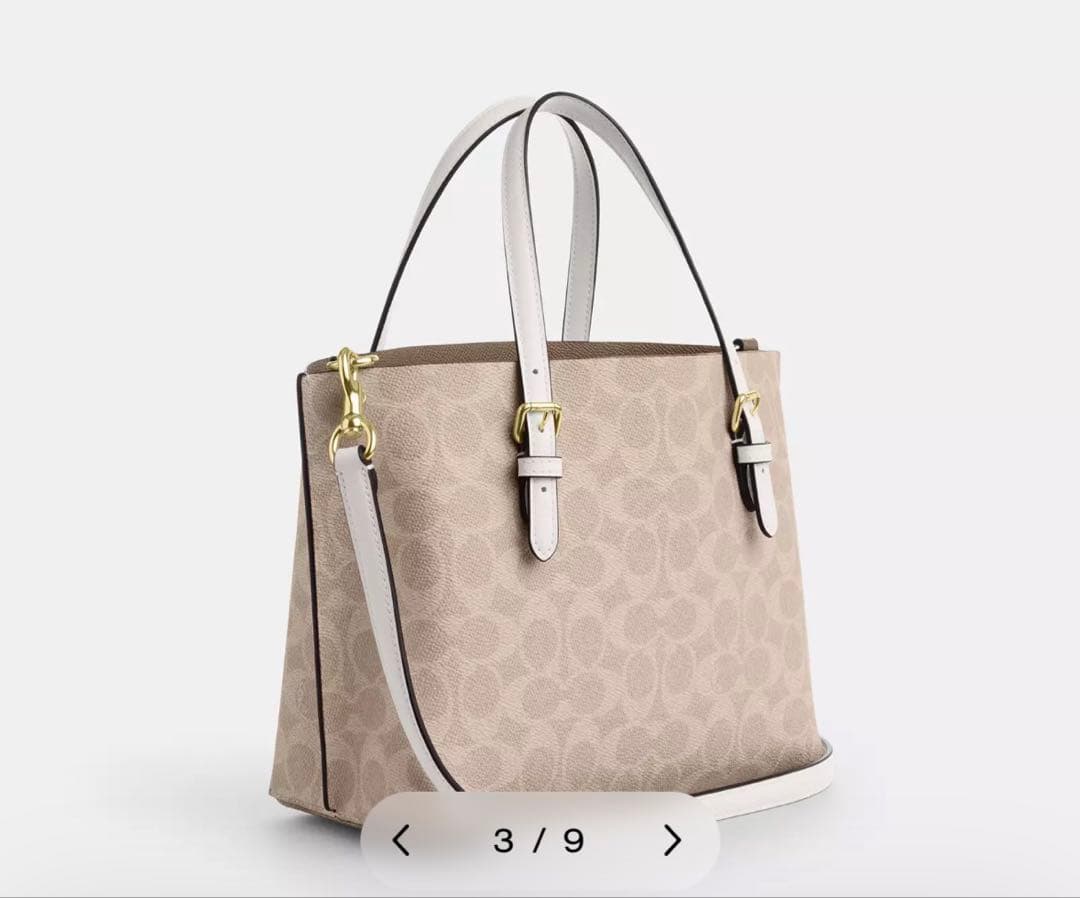 coach モリートート バッグ 25・シグネチャーキャンバス