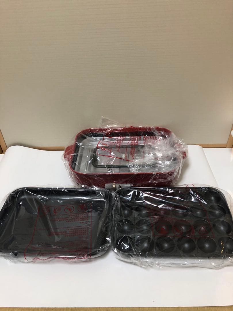 ブルーノ　コンパクトホットプレート　赤　BRUNO