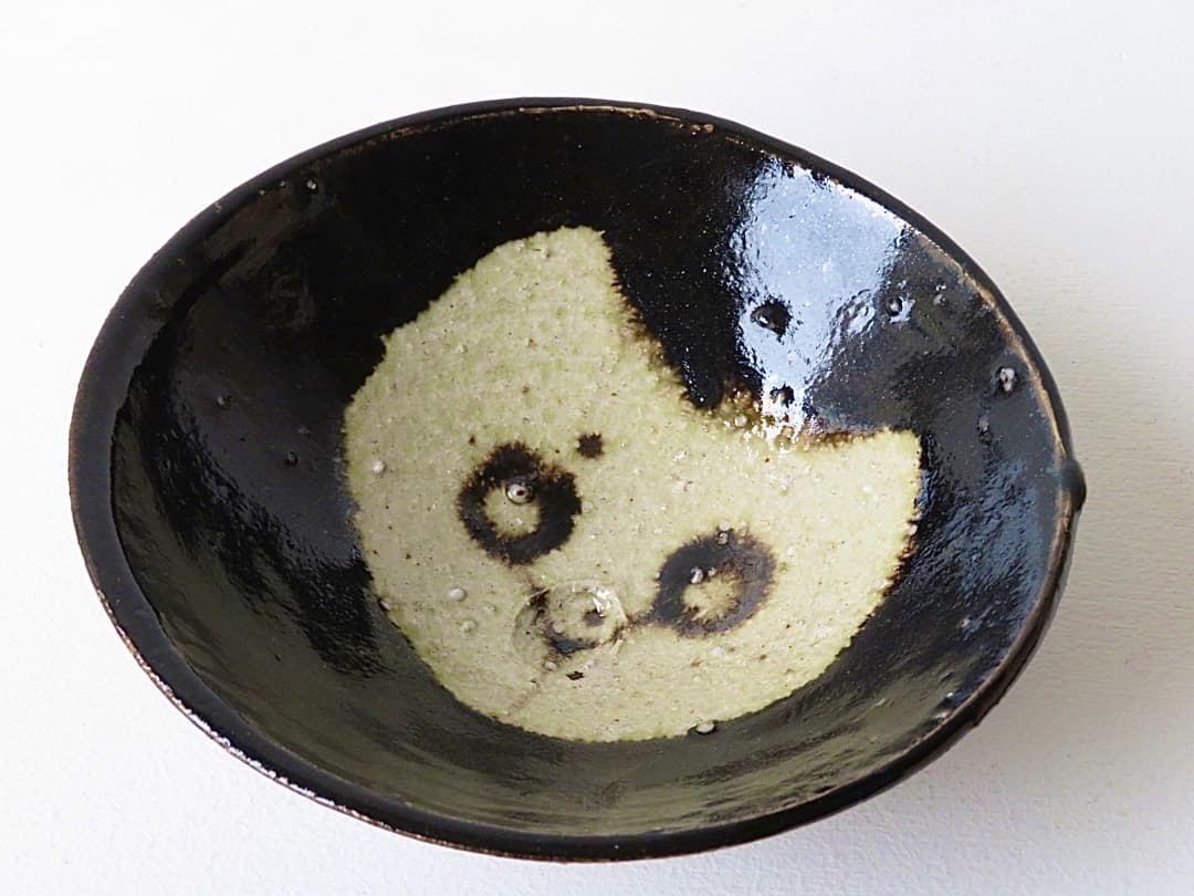 【値下‼︎】◆希少作◆中島勝乃利『引出し黒織部盌』【師：鯉江良二】