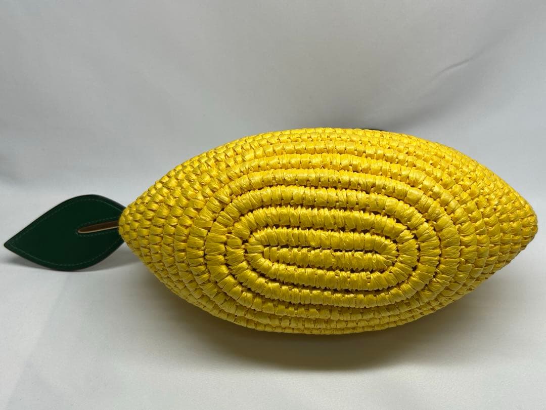 kate spade イエロー レモンドロップ　かごバッグ