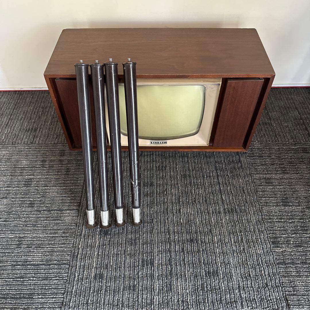 昭和レトロ　真空管　白黒テレビアンテナ付き