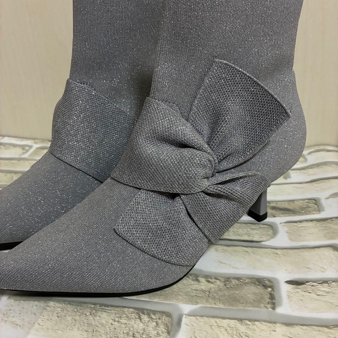 VIVAIA ポインテッドトゥ 撥水加工 アンクル ヒールブーツ38 サイズ