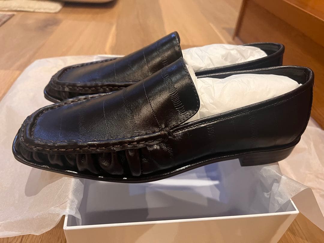 靴 todayful Squaretoe Gather Loafers